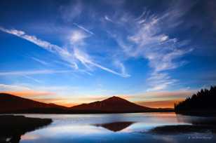 Mt. Bachelor over Sparks Lake-3330 Mt. Bachelor over Sparks Lake-3330